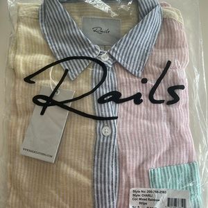 RAILS BRAND long sleeve button down shirt